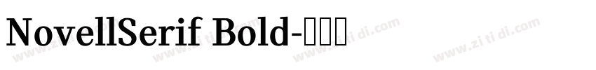 NovellSerif Bold字体转换